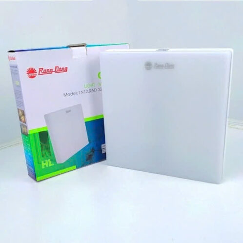 Đèn LED ốp trần vuông cảm biến rạng đông 18w