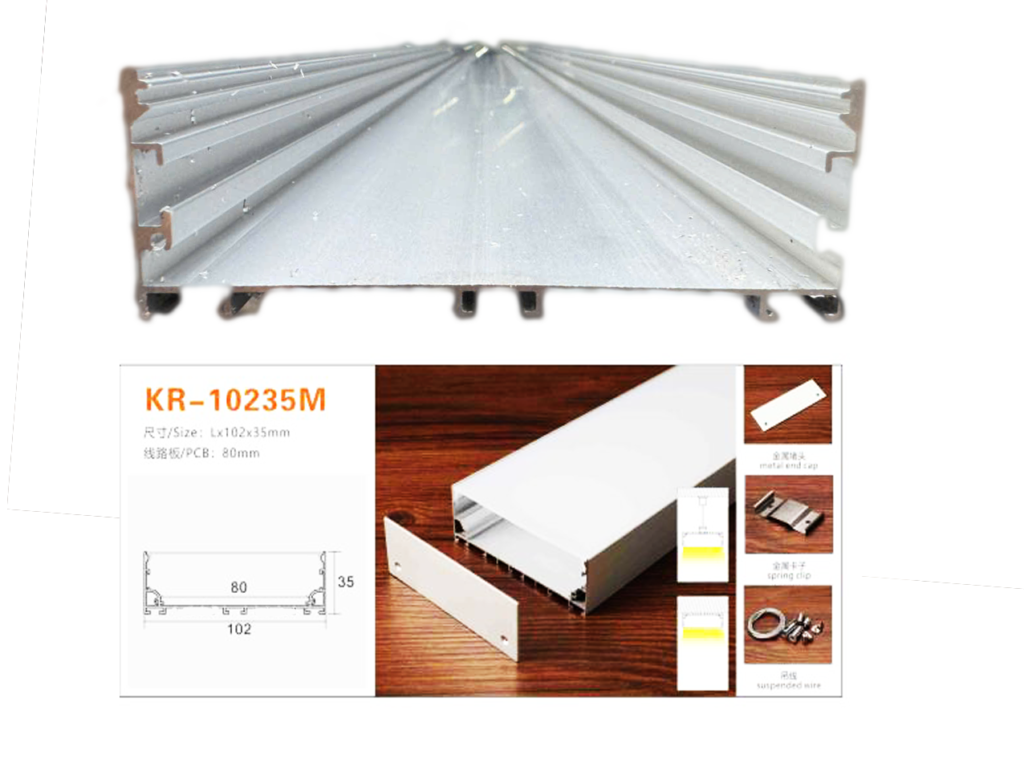 Thanh nhôm thả trần bản 10cm