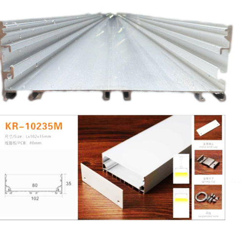 Thanh nhôm thả trần bản 10cm